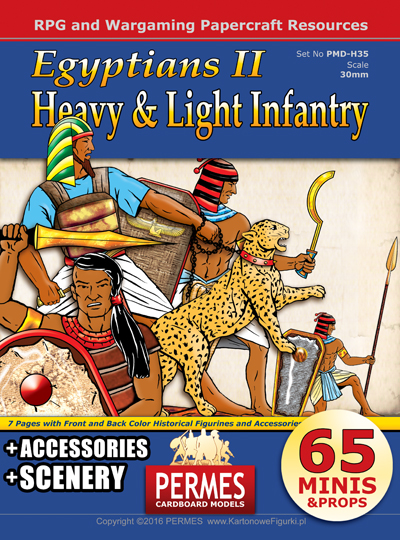 Egyptians Set 2 - Heavy and Light Infantry by PERMES