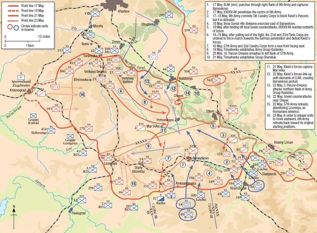 Contraofensiva alemana en el saliente de Barvenkovo, 17-22 mayo de 1942