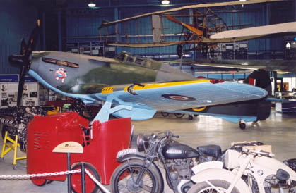 Hawker Hurricane Mk XII con número de Serie 5418 conservado en el Reynolds-Alberta Museum en Wetaskiwin, Alberta, Canadá