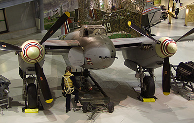 De Havilland DH.98 Mosquito T.3 con número de Serie TW117 conservado en el National Museum of Aviation, Bodo, Noruega