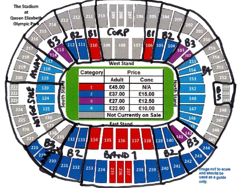 Olympic Stadium Seating Chart