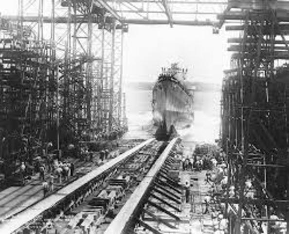 Botadura del USS San Diego, 26 de julio de 1946