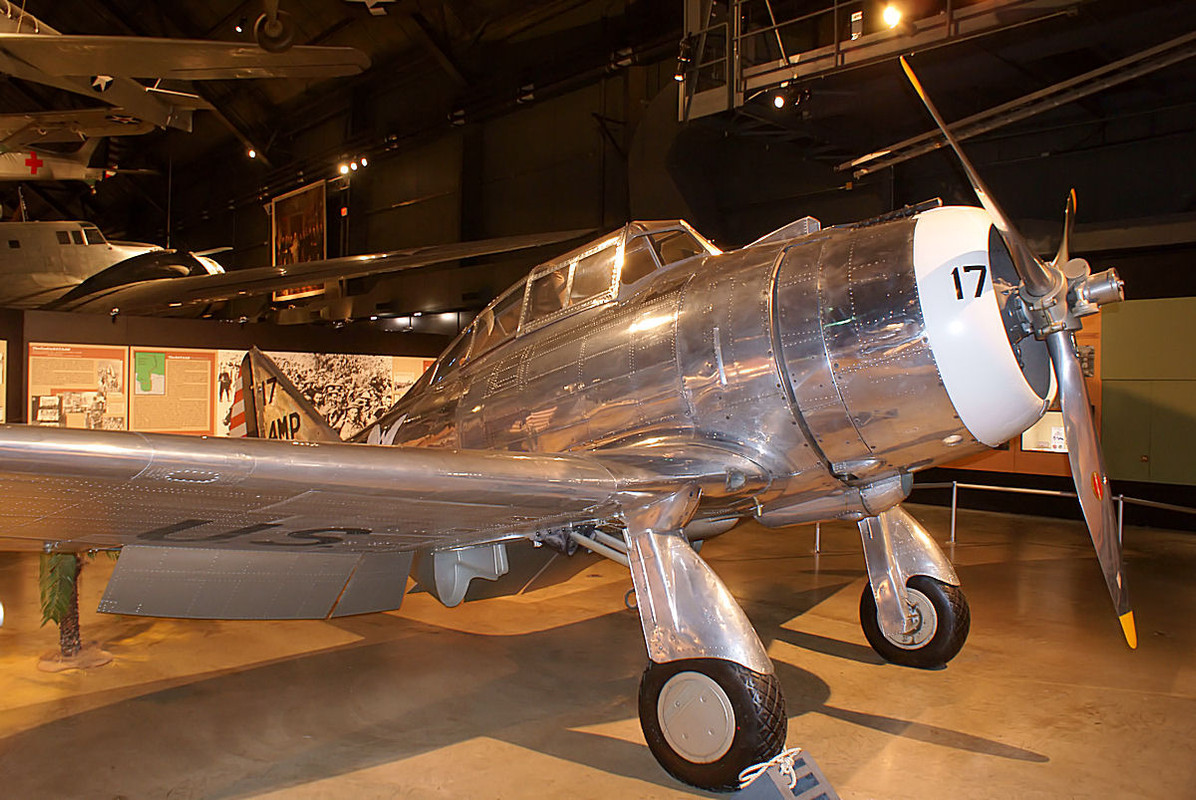 Seversky P-35A con número de Serie 36-0404 conservado en el National Museum of the United States Air Force en Dayton, Ohio