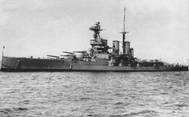 El HMS Princess Royal en el que se basó el diseño de Kongo