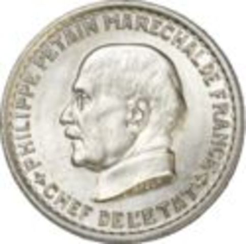 Anverso de la moneda de 5 Francos