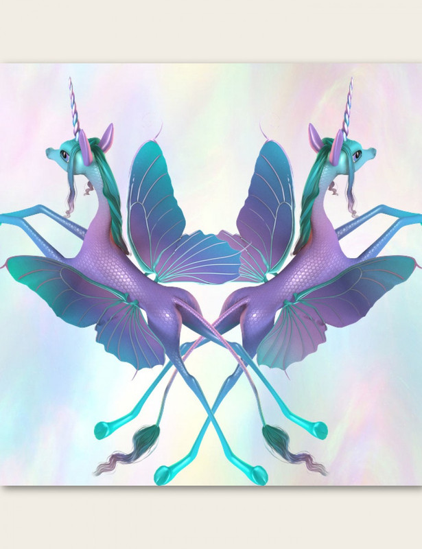 Fairytale Wings for the Unicorn for DAZ Studio