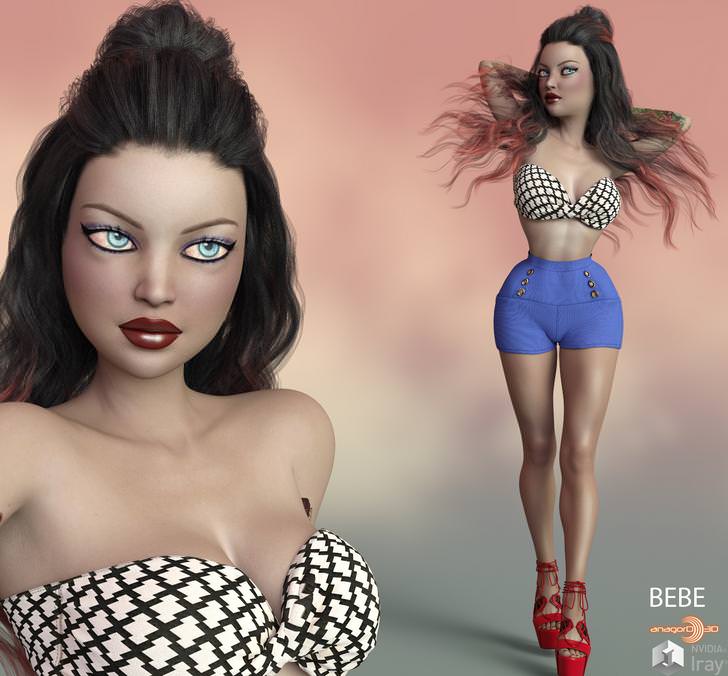 Pin Up Girls – Head and Body Morphs for G8F Vol 1