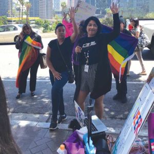 Students rally to support LGBTQ classmates