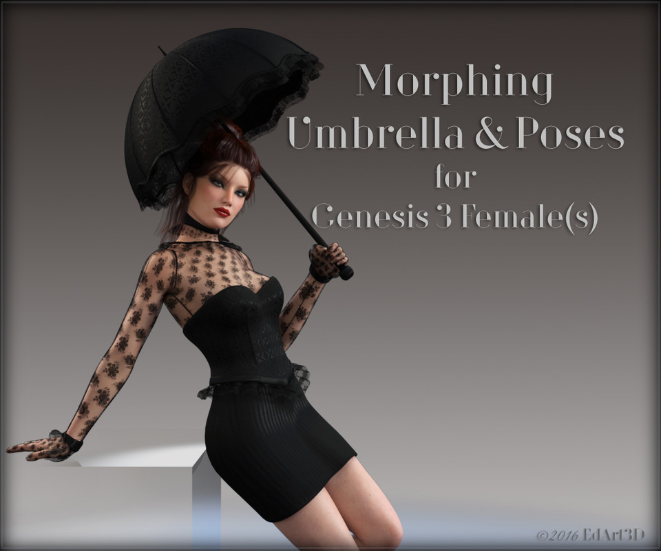 Morphing Umbrella and Poses for G3F