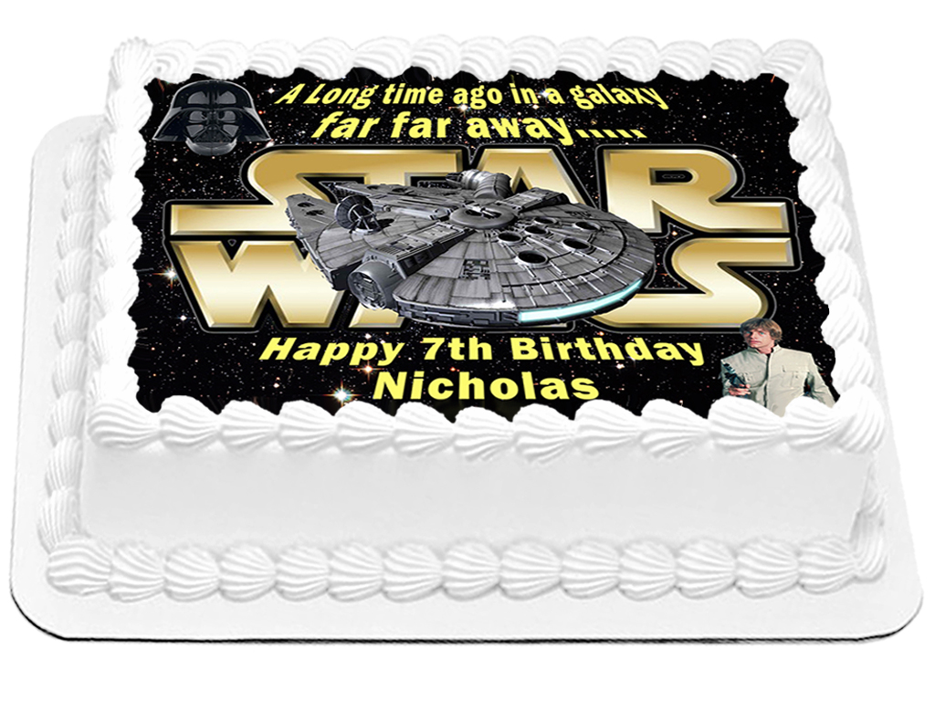 millennium falcon cake topper