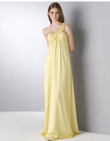 bcbg yellow gown