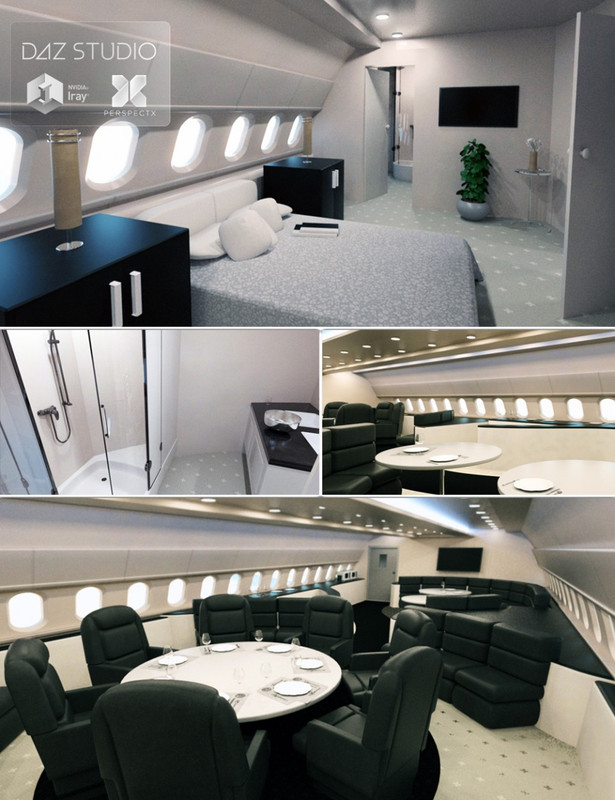 00 main executive jet interiors daz3d