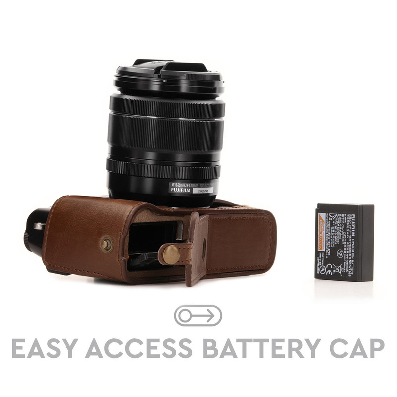 MegaGear Fujifilm XF10 Ever Ready Leather Camera Case and Strap
