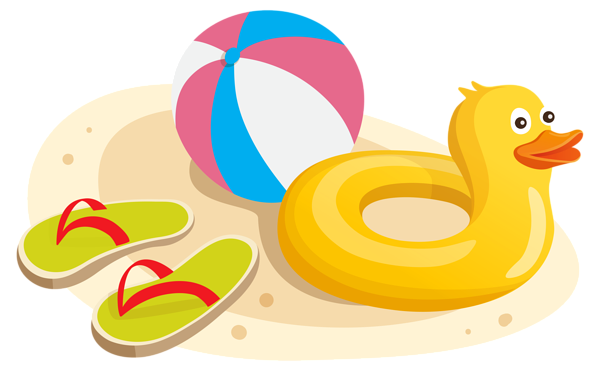 Duck_Swim_Ring_Ball_and_Flipflops_PNG_Clipart_Im