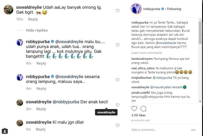 Instagram/ Robby Purba