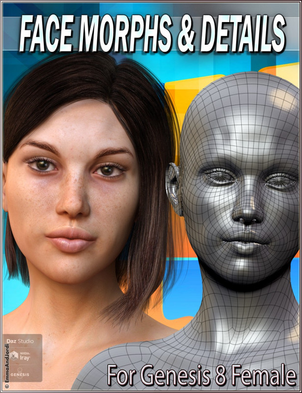 EJ Face Morphs And Details for Genesis 8 Female(s)