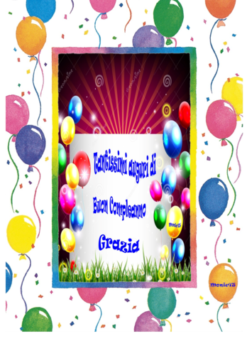 Buon Compleanno Grazia ( moglie di Supergolosone )