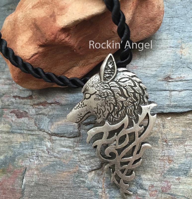 Collar Colgante Plata Antigua PLT Raven señoras para Hombre Regalo Viking Norse eslavo