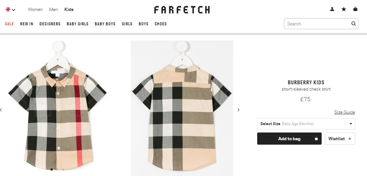 Kemeja Burberry