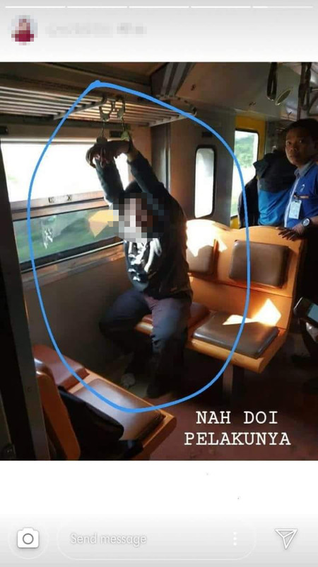 Pelaku pelecehan seksual di kereta Prameks