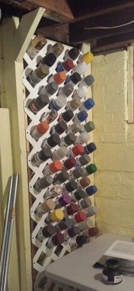 Garage Storage Solutions A3 Spray Paint Can Bottle Organizer Use Wasted  Wall Space 4 Kits to Choose Holds 36-144 Cans NEW LOWER Price 