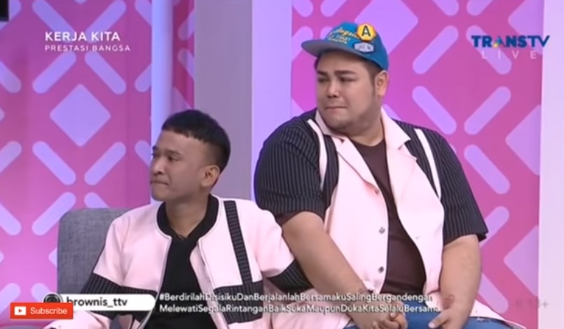 Ruben Onsu dan Ivan Gunawan menangis