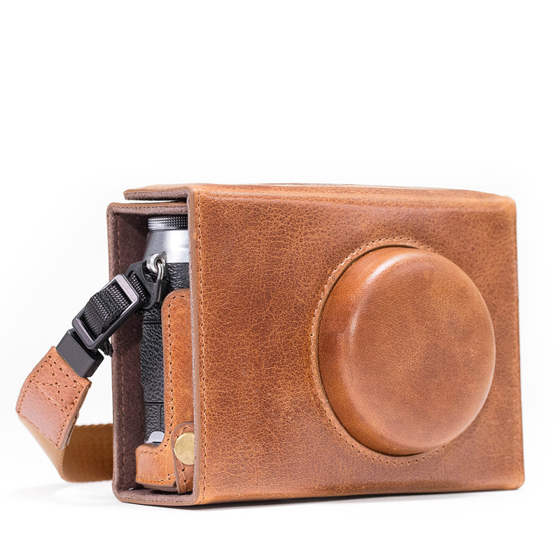 Megagear Ever Ready Genuine Leather Case And Strap For Fujif 