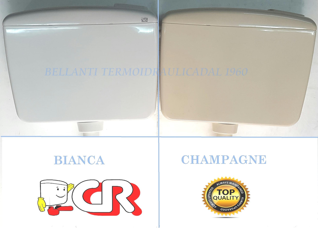 CR CASSETTA BETA SCARICO WC BAGNO ESTERNA CHAMPAGNE START//STOP