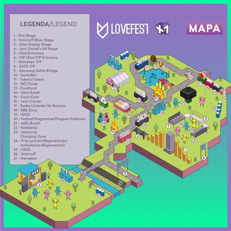 Lovefest (promo) - mapa festivala