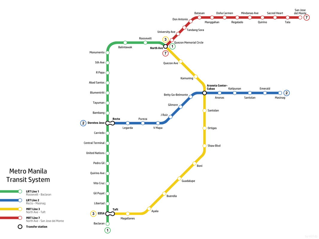 Lrt/mrt Map Manila