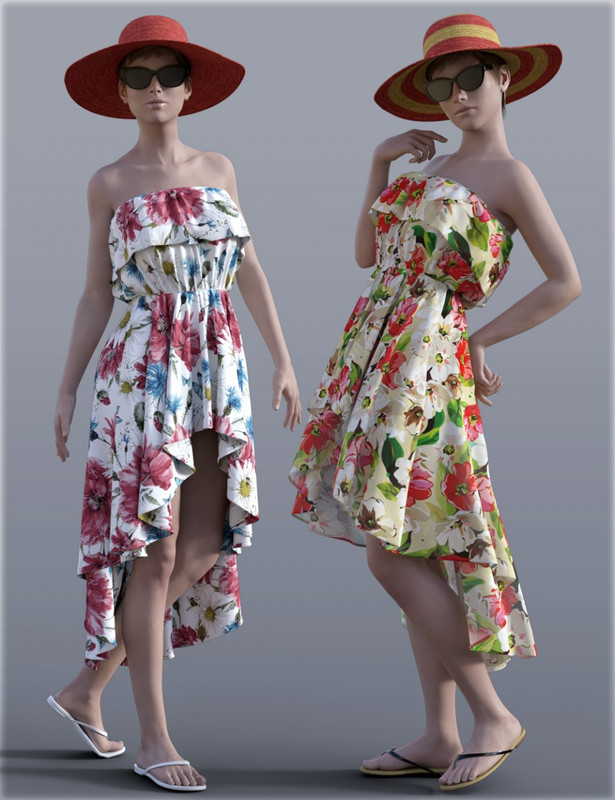 H&C Beach Dress for Genesis 3 Female(s)